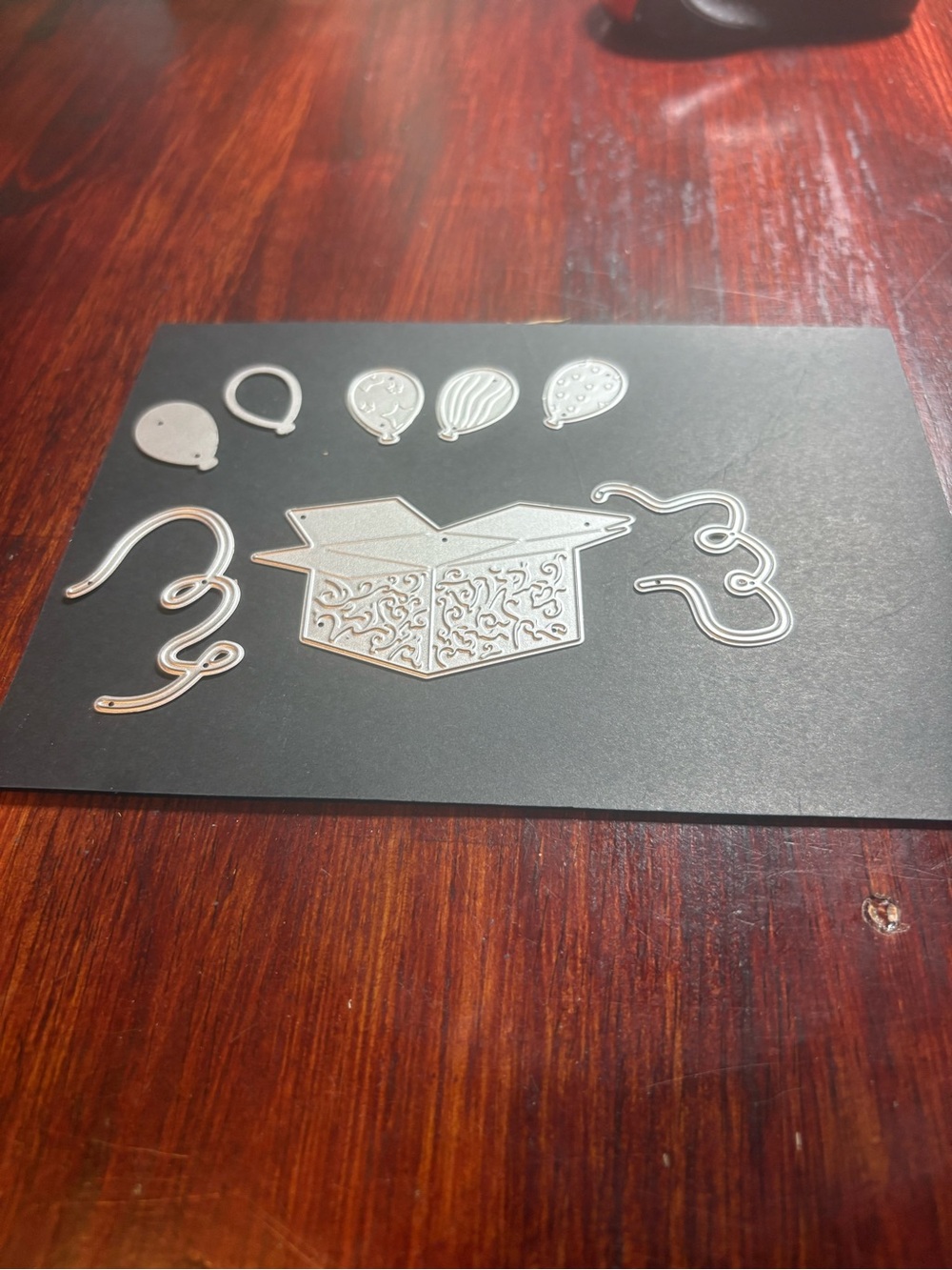 Party Pop-Up Box Metal Cutting Die - Silver